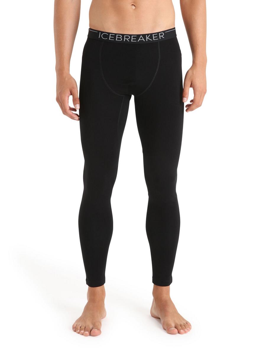 Icebreaker 15.5 Merino Thermal Leggings Miesten Base Layers Mustat | FI 1354FDNM